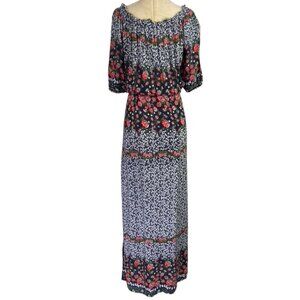 Tiare Hawaii Sage Off Shoulder Maxi Dress